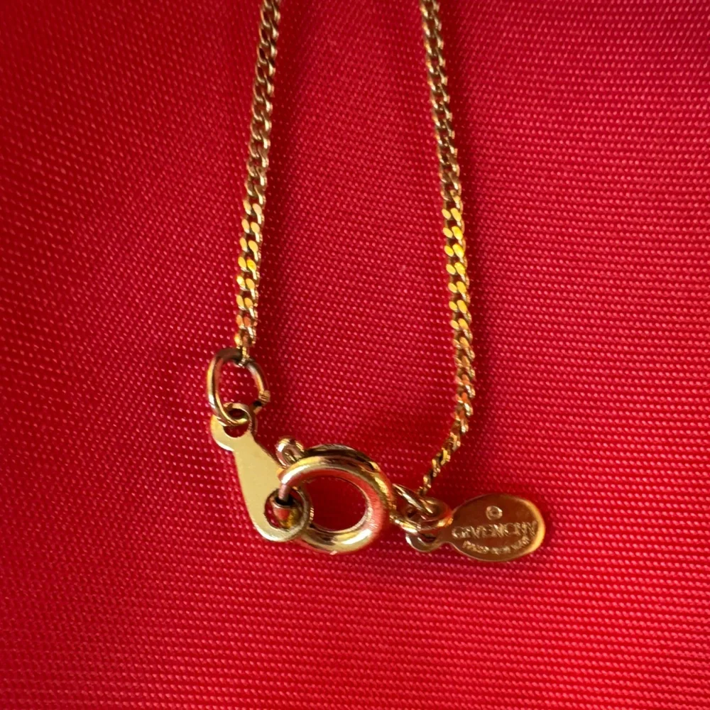 Givenchy Gold Plated Pendant Necklace with Rhinestones - Picture 4 of 6